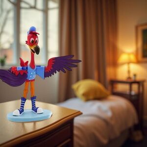 Just Play TOTS (Tiny Ones Transport Service) Freddy the Flamingo PVC Figure 3”